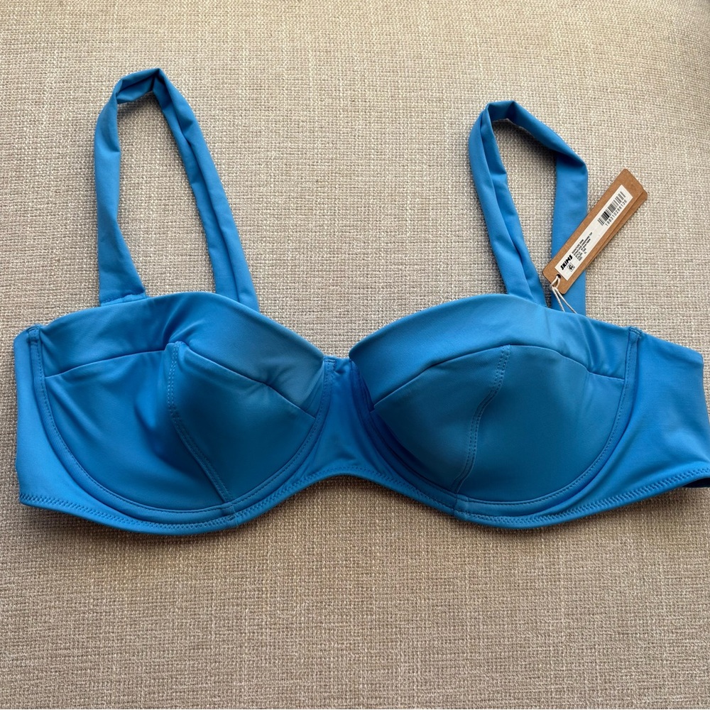 SKIMS Signature Swim Strapless Underwire Top Tide ✨